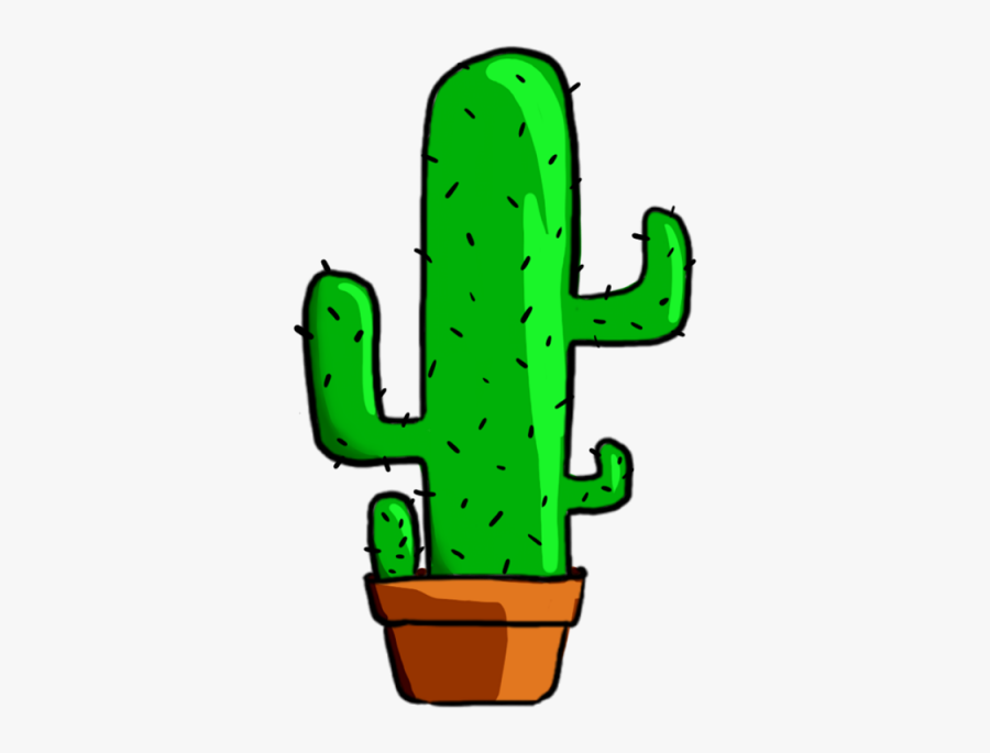 Clipart Free Cactus - Cartoon Cactus Transparent Background, Transparent Clipart