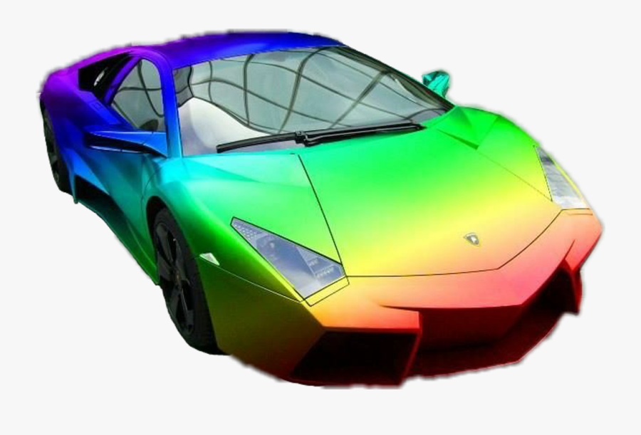 #car #lamborghini #fte #dailysticker #red #yellow #green - Green And Blue Lamborghini, Transparent Clipart