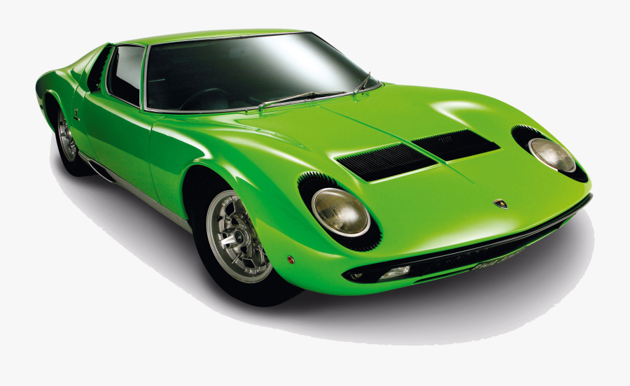 Lamborghini Png Hd - Lamborghini Miura White Background, Transparent Clipart