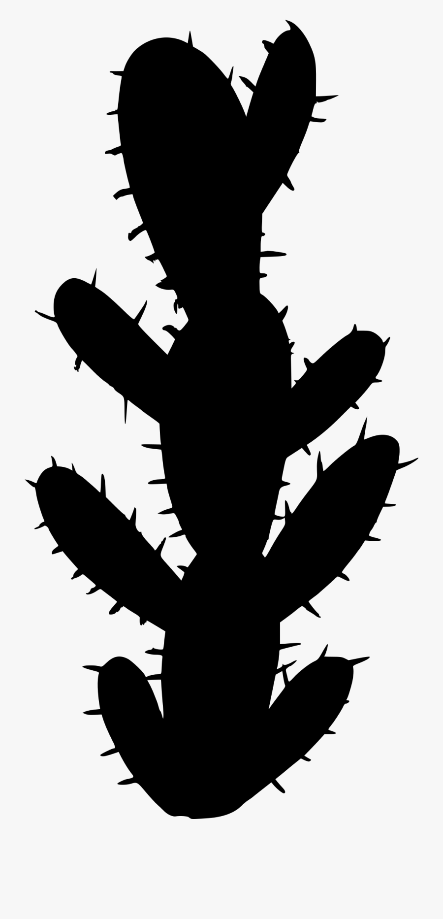 Cactus Silhouette Png - Transparent Cactus Silhouette Vector, Transparent Clipart