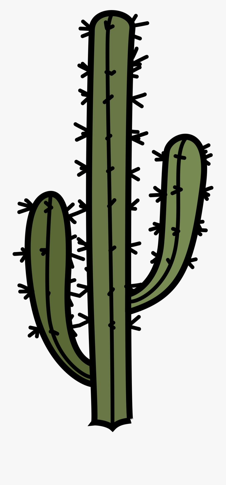 Svg Transparent Library With Arms Big Image - Big Cactus Clip Art, Transparent Clipart