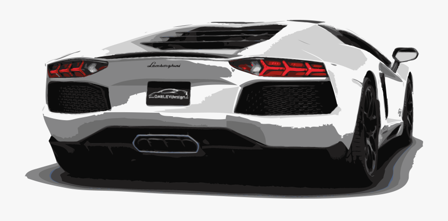 Lamborghini Aventador Lamborghini Gallardo Sports Car - Lamborghini Aventador Silhouette Vector, Transparent Clipart