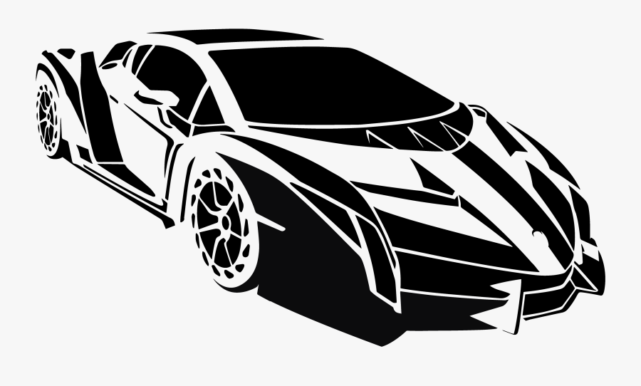 Lamborghini Silhouette Vector - Car Lamborghini Silhouette, Transparent Clipart