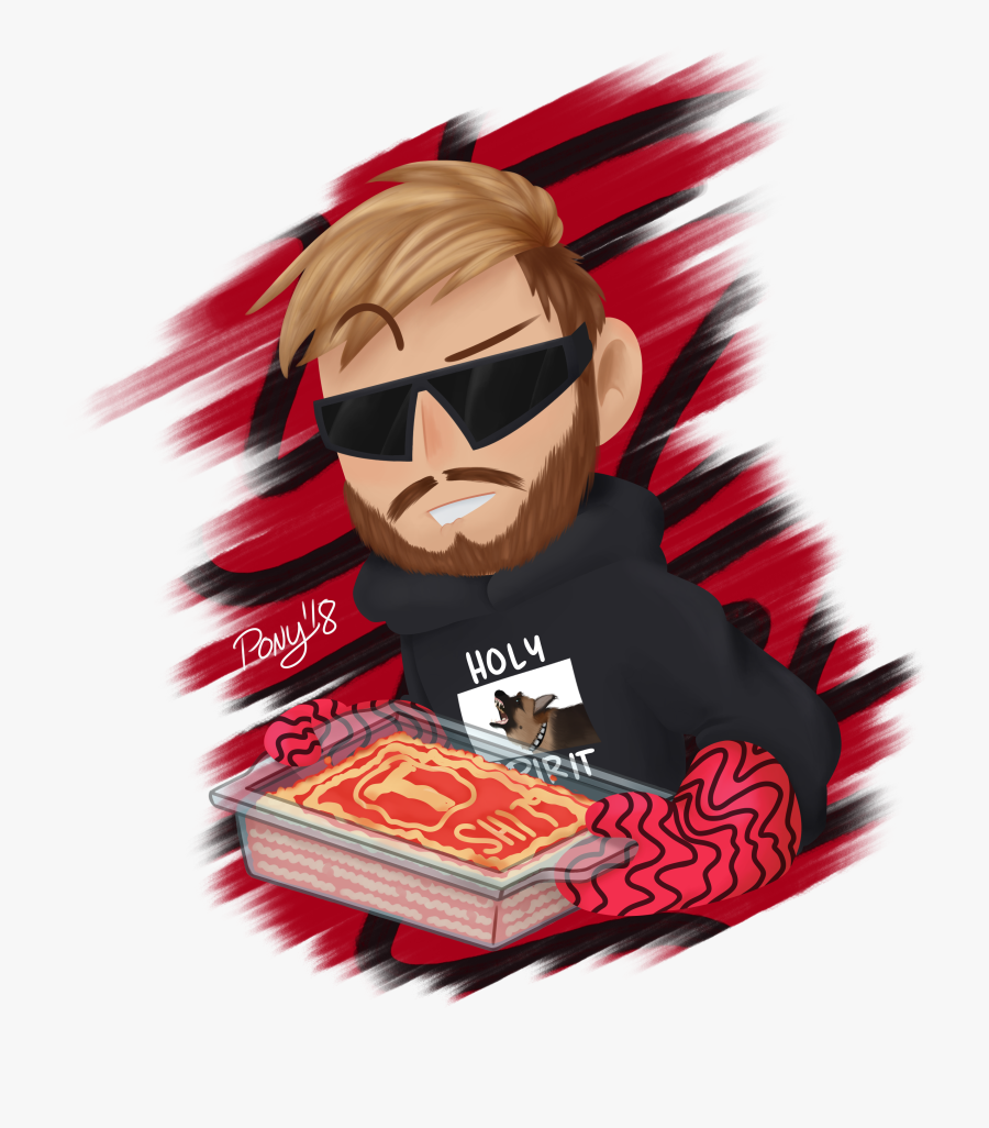 - Pewdiepie Fanart Bitch Lasagna Clipart , Png Download - Sub To Pewdiepie Fan Art, Transparent Clipart