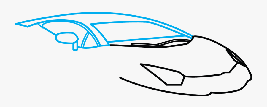 Lamborghini Aventador J Drawing - Lamborghini Easy How To Draw A Cool Car, Transparent Clipart