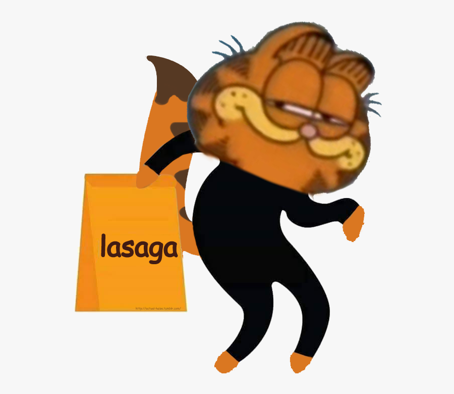 Garfield Garfielf Lasaga Lasagna Meme Shitpost Hes - Lasagna Garfield Meme, Transparent Clipart