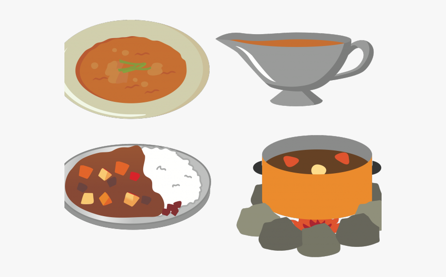 Gravy Bowl Clipart - Japanese Curry Rice Curry Png, Transparent Clipart