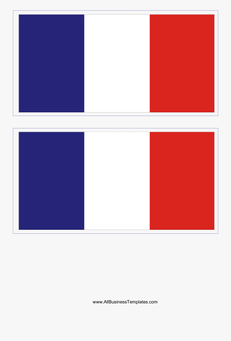 Free French Flag Printables, Transparent Clipart