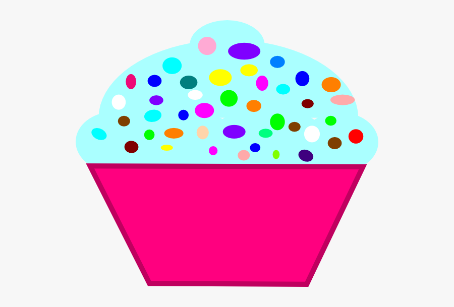 Cupcake Pink, Blue Frosting Svg Clip Arts - 8 Years Old Clip Art, Transparent Clipart