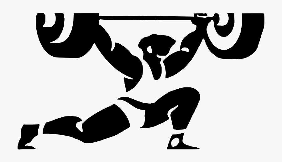Clip Black And White Download Weightlifting Squat Clipart, Transparent Clipart
