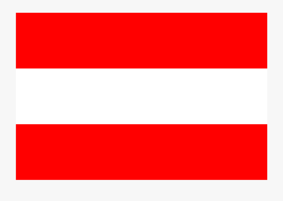 Red And White Three Stripe Flag, Transparent Clipart