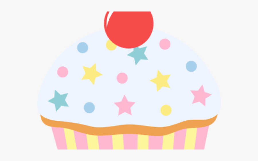 Cartoon Transparent Cup Cake, Transparent Clipart