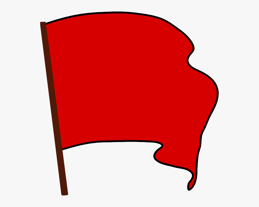 Flag Svg Clip Arts - Flag In Red, Transparent Clipart