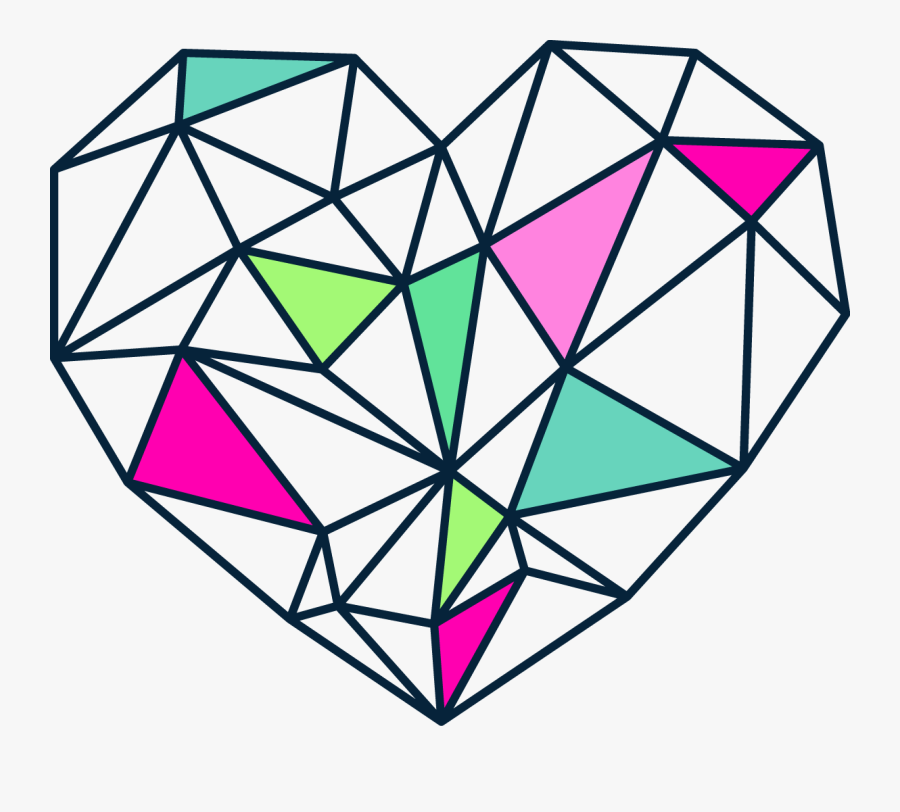 Printable Geometric Heart , Free Transparent Clipart ClipartKey