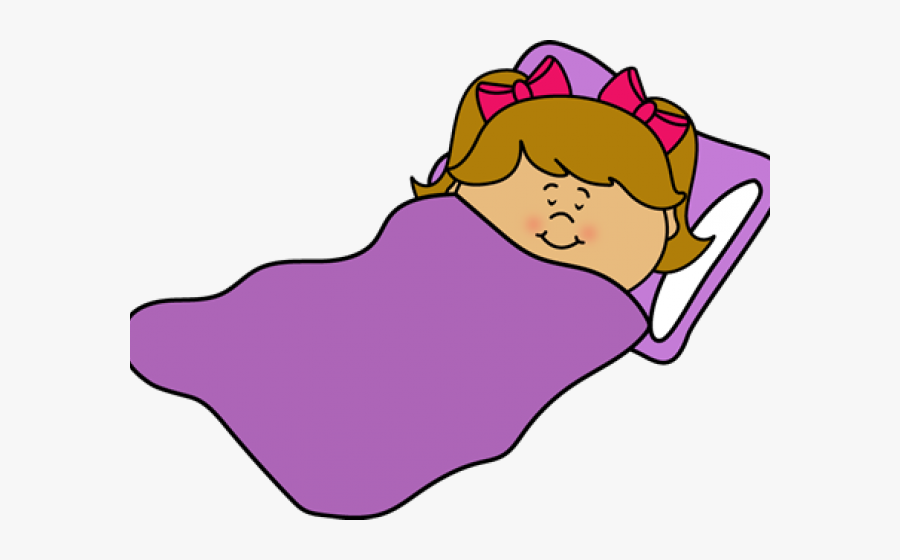 Free Sleeping Clipart, Download Free Clip Art On Owips - Girl Sleeping Cartoon Transparent, Transparent Clipart