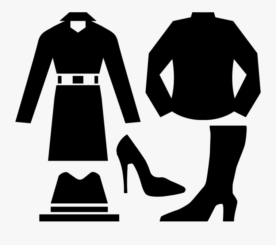 Clothes Design Free Vector - Black And White Clothes Png, Transparent Clipart