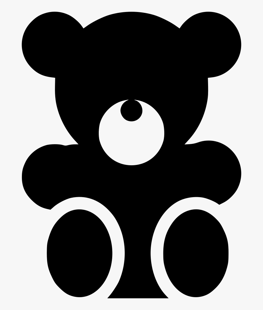 Clip Art,teddy And White,circle - Teddy Bear Png Black, Transparent Clipart