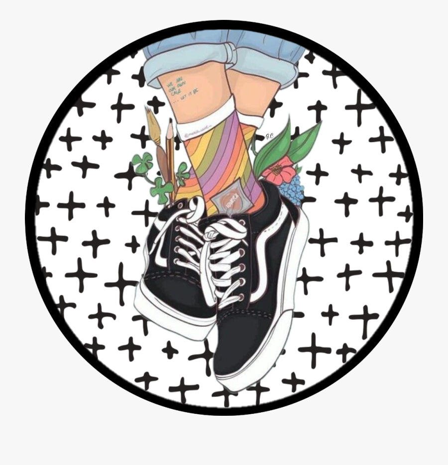#sticker #vans #legs #colors #rainbow #black #white - Fondos De Pantalla Candela, Transparent Clipart