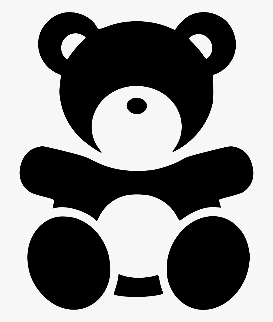 Bear - Black Teddy Bear Png, Transparent Clipart
