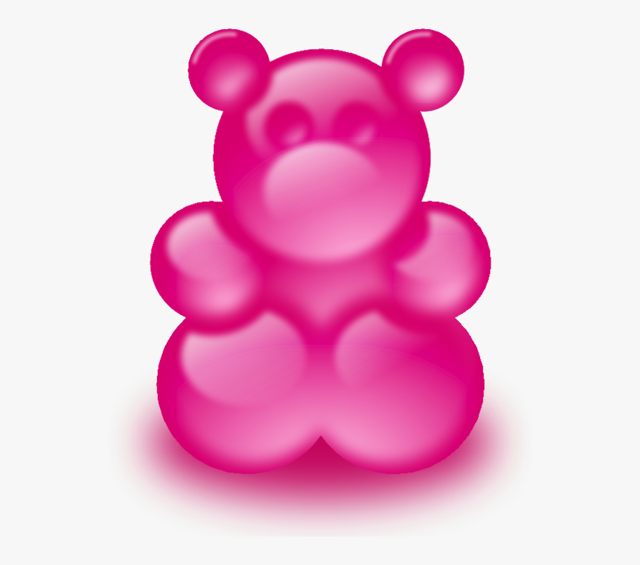 Transparent Pink Teddy Bear Png - Gummy Bear Clipart Png, Transparent Clipart