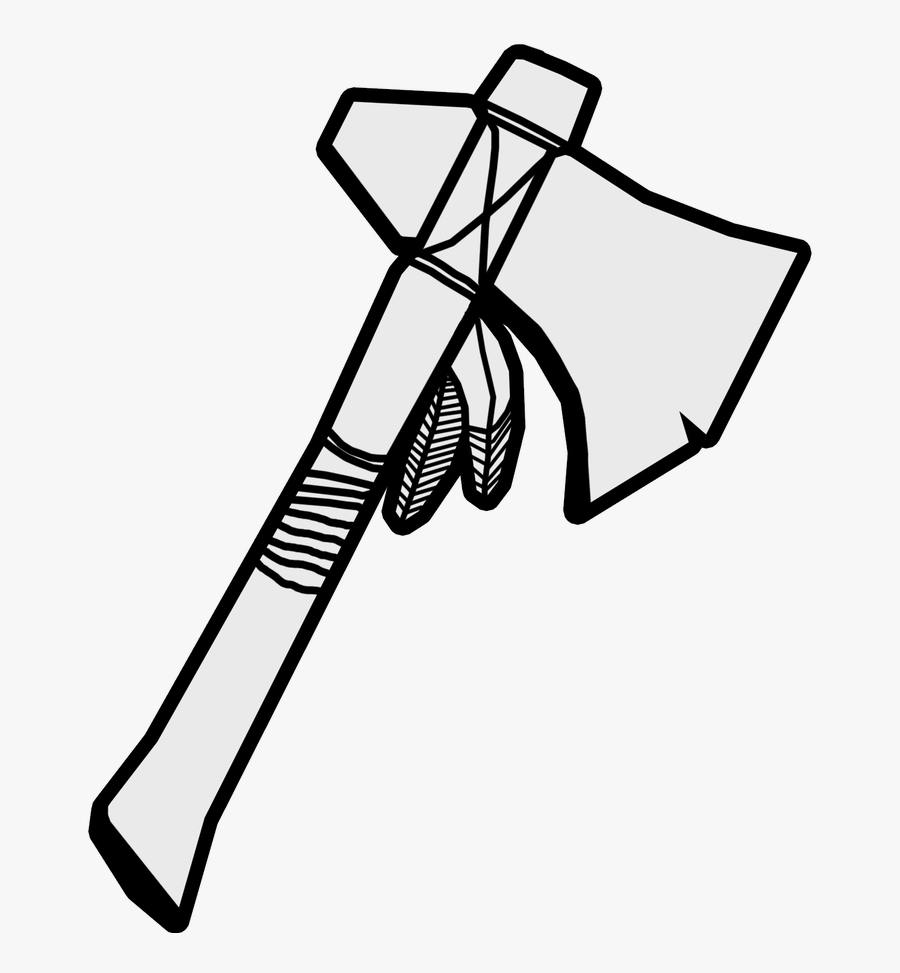Tomahawk Drawing - Tomahawk Clipart Black And White, Transparent Clipart