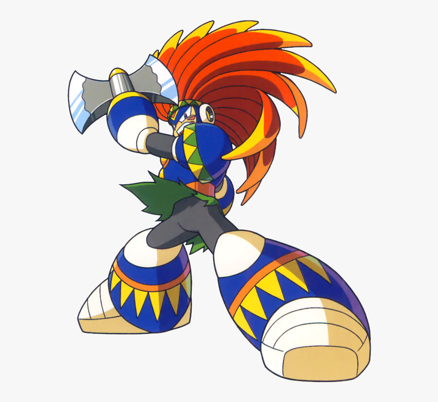 Villains, Bad Guys, Comic Books, Anime - Mega Man Tomahawk Man, Transparent Clipart