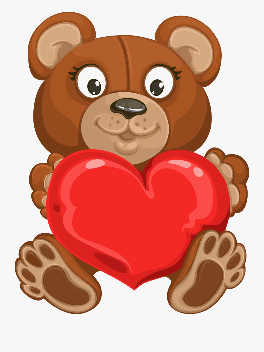Valentine Teddy Bear Clipart At Getdrawings - Teddy Transparent, Transparent Clipart