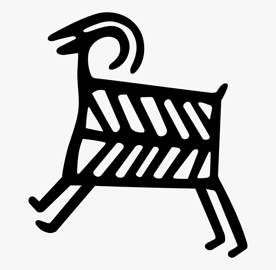 B&w Clip Art Download - Petroglyph Clipart, Transparent Clipart