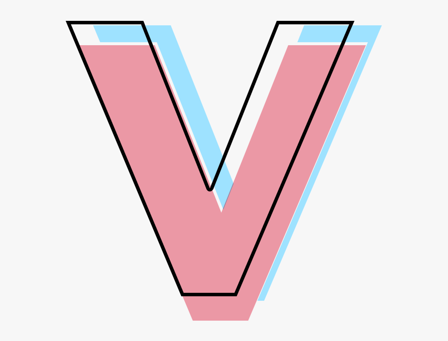 Aesthetic Clipart Indie Pop - V Clipart Transparent Background, Transparent Clipart