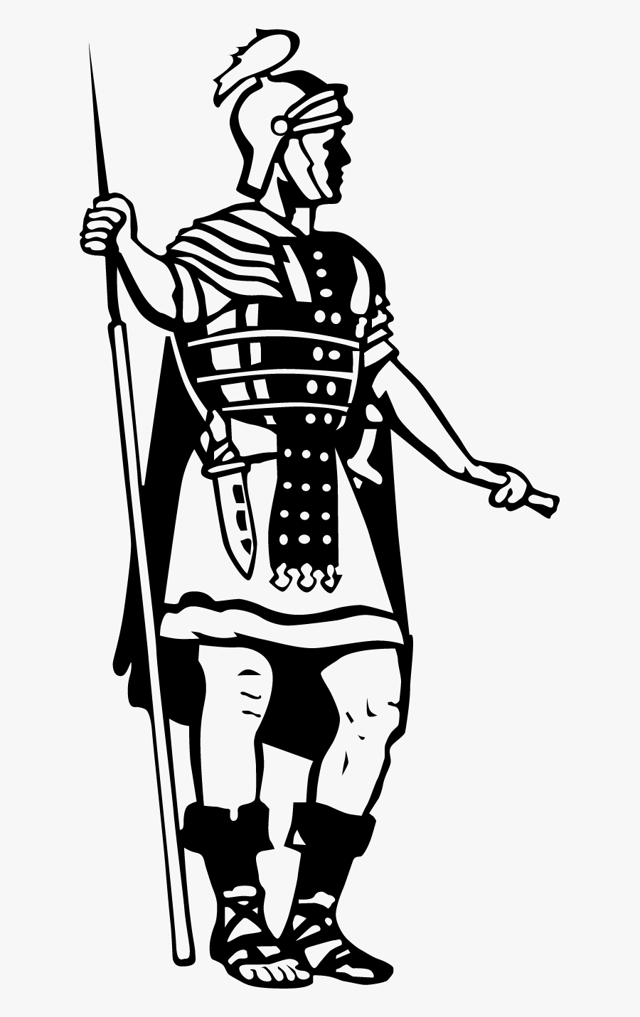 Top Christian Warrior Clip Art Image - Warrior Clipart Black And White, Transparent Clipart
