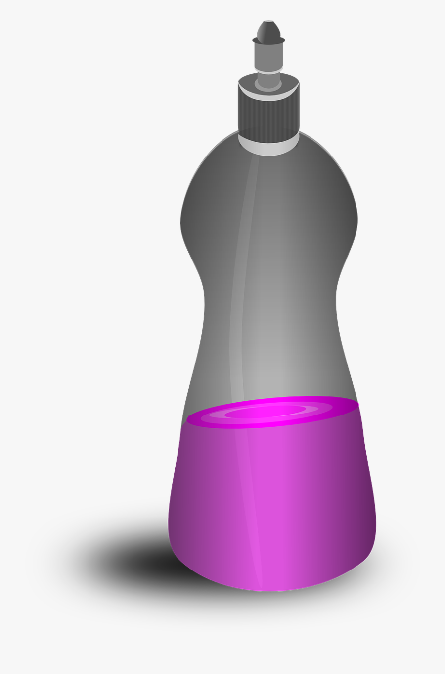 Liquid,purple,bottle - Clipart Savon Vaisselle, Transparent Clipart