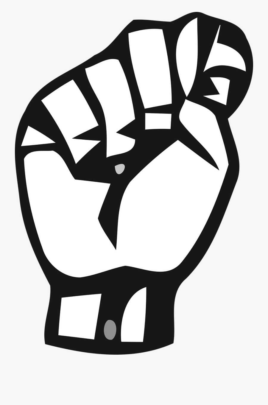 Deaf Alphabet 3 Clipart Icon Png - Sign Language Alphabet T, Transparent Clipart