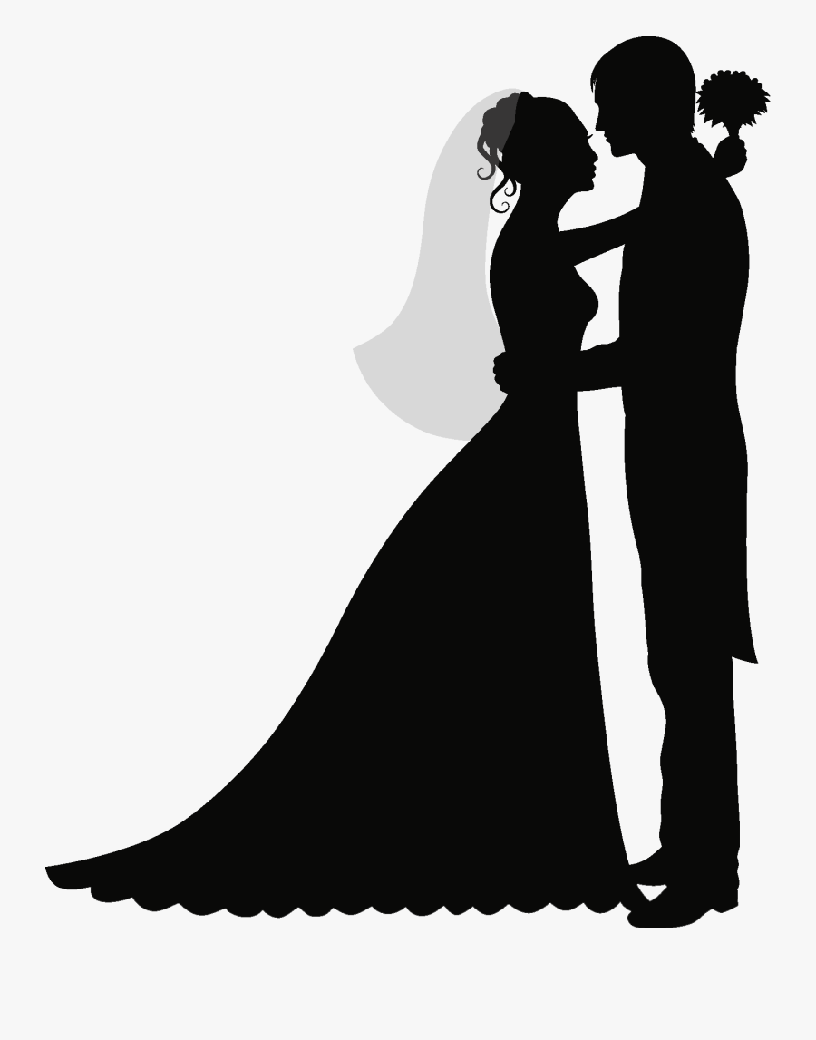 0 8e074 C56bc636 Orig - Wedding Silhouette Png, Transparent Clipart