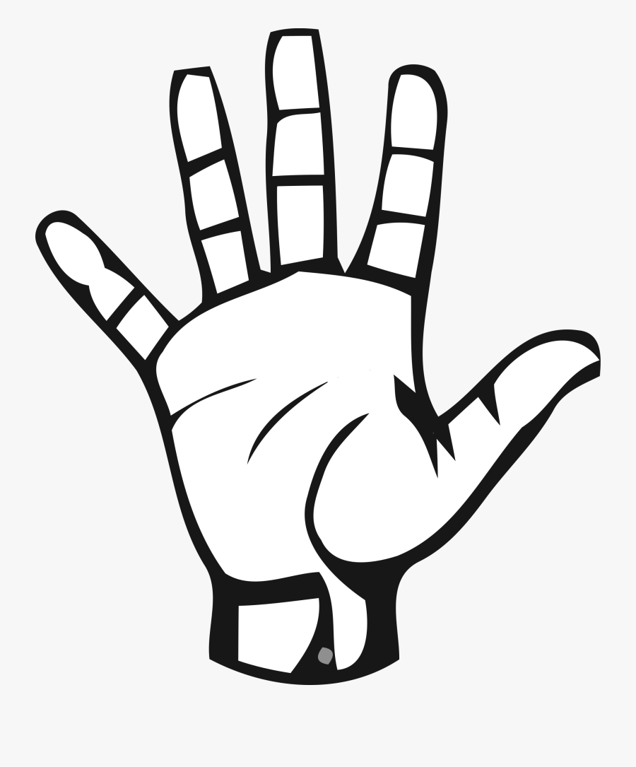 Asl Sign Language Number 5, Transparent Clipart