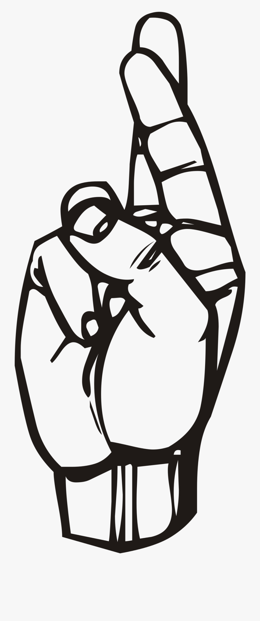 Sign Language R Clipart, Transparent Clipart
