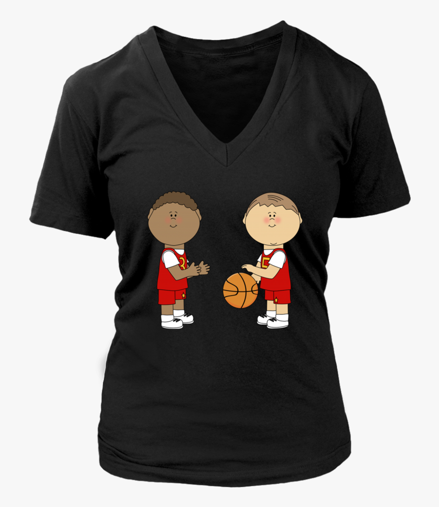 Boy Playing Basketball Clipart Boys Shirt - T-shirt, Transparent Clipart