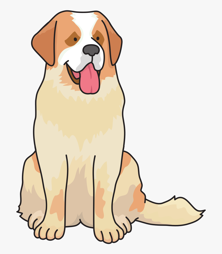 Companion Dog,paw,puppy Love - Saint Bernard Dog Clipart, Transparent Clipart