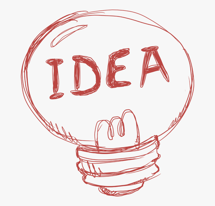 Lightbulb With "idea - Brainstorming Png Transparent, Transparent Clipart