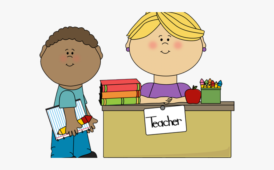 Cute Teacher Cliparts - Student Asking A Question Clipart, Transparent Clipart