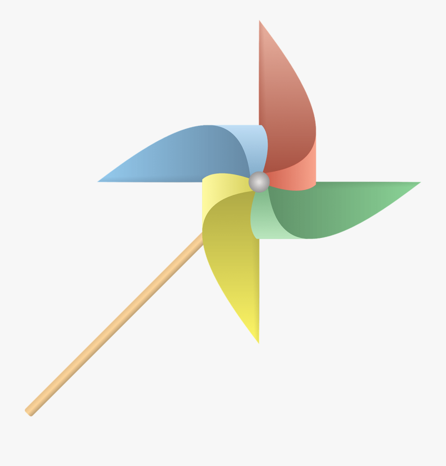 Colourful Pinwheel - Pinwheel Png, Transparent Clipart