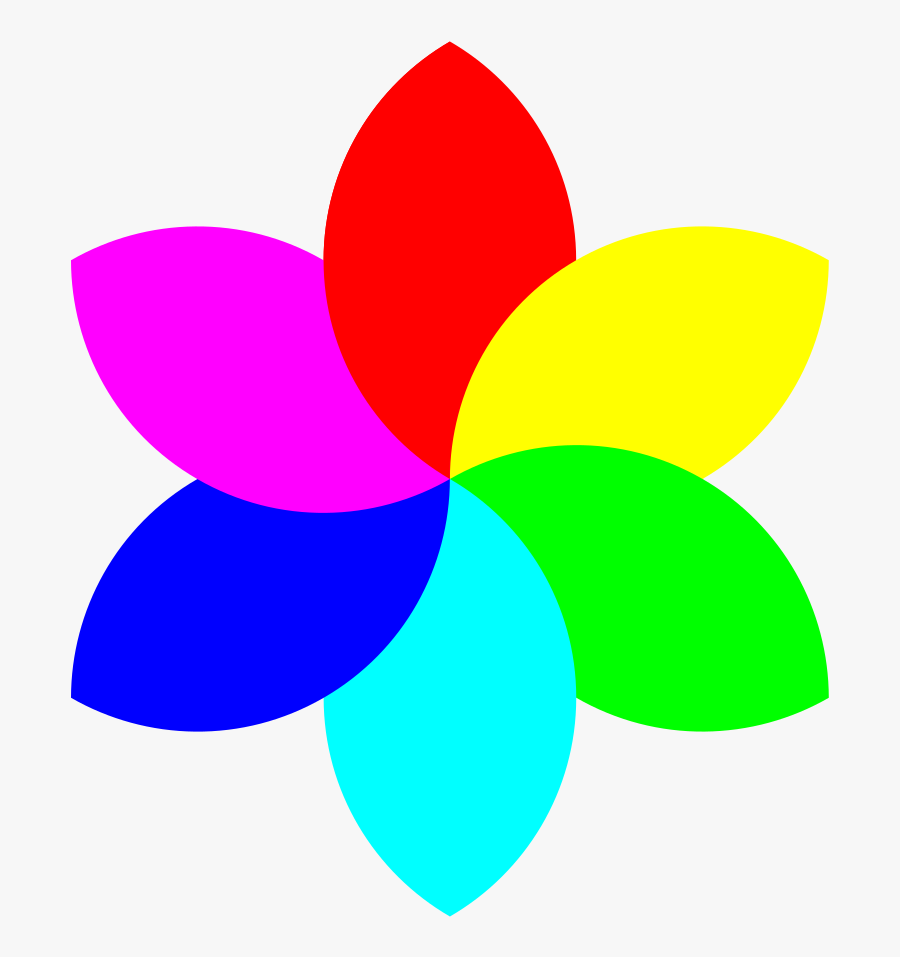 6 Football Petal Flower - 7 Petal Flower Vector, Transparent Clipart