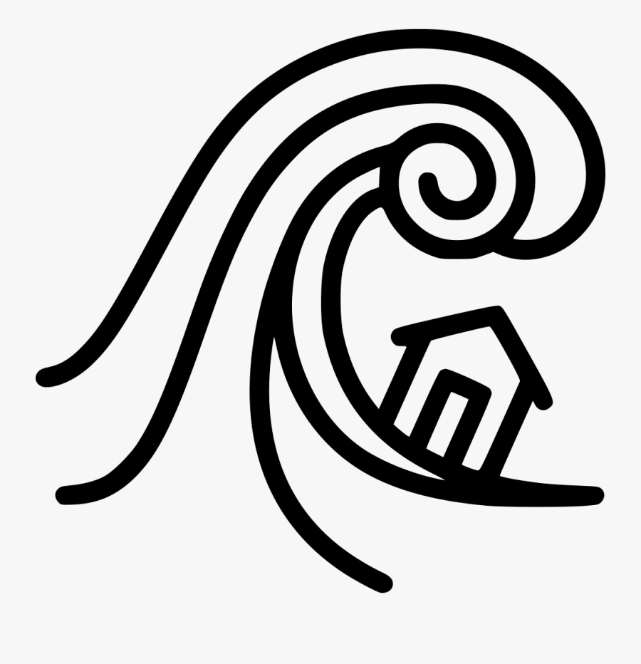 Sea Svg Png Icon - Tsunami Pictures Easy To Draw, Transparent Clipart