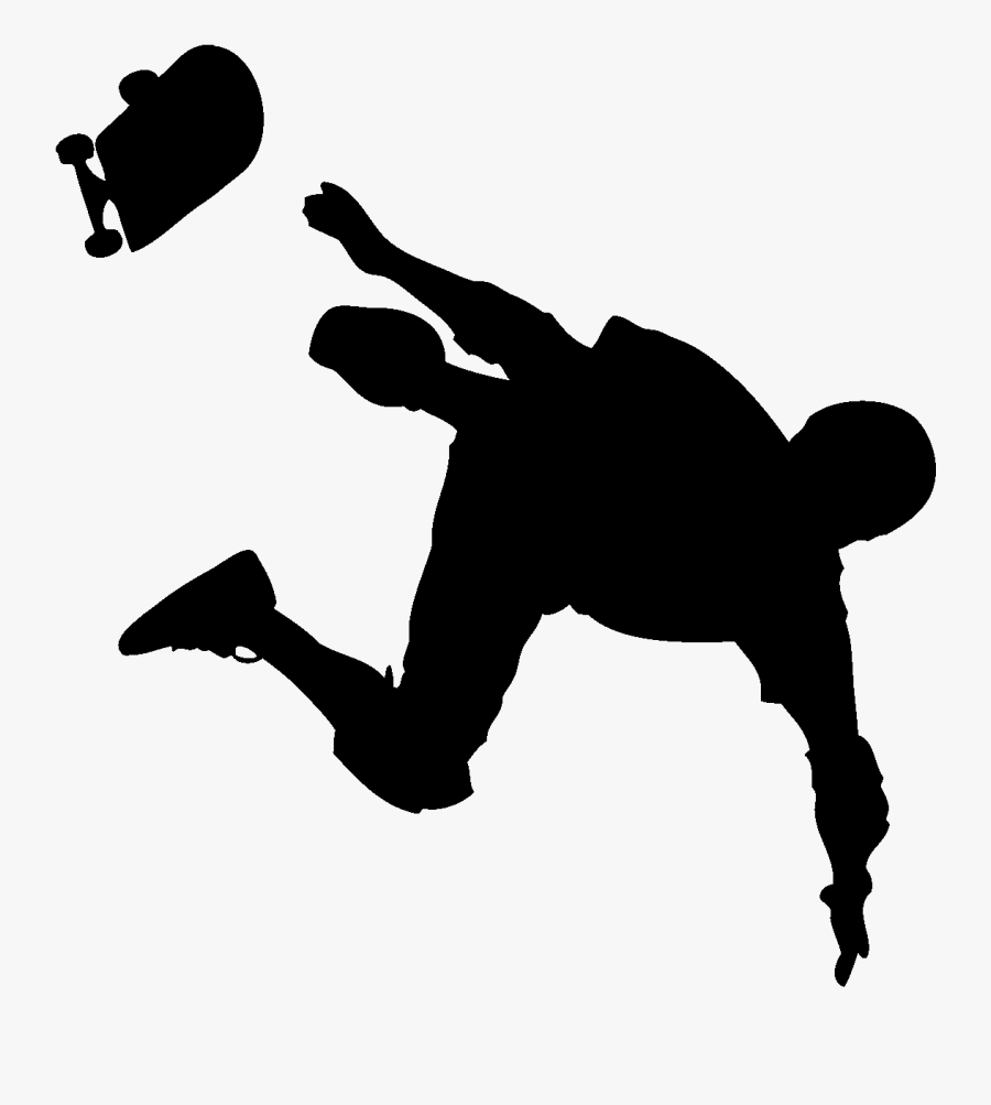 Skateboarding Clip Art - Skateboard Figures, Transparent Clipart