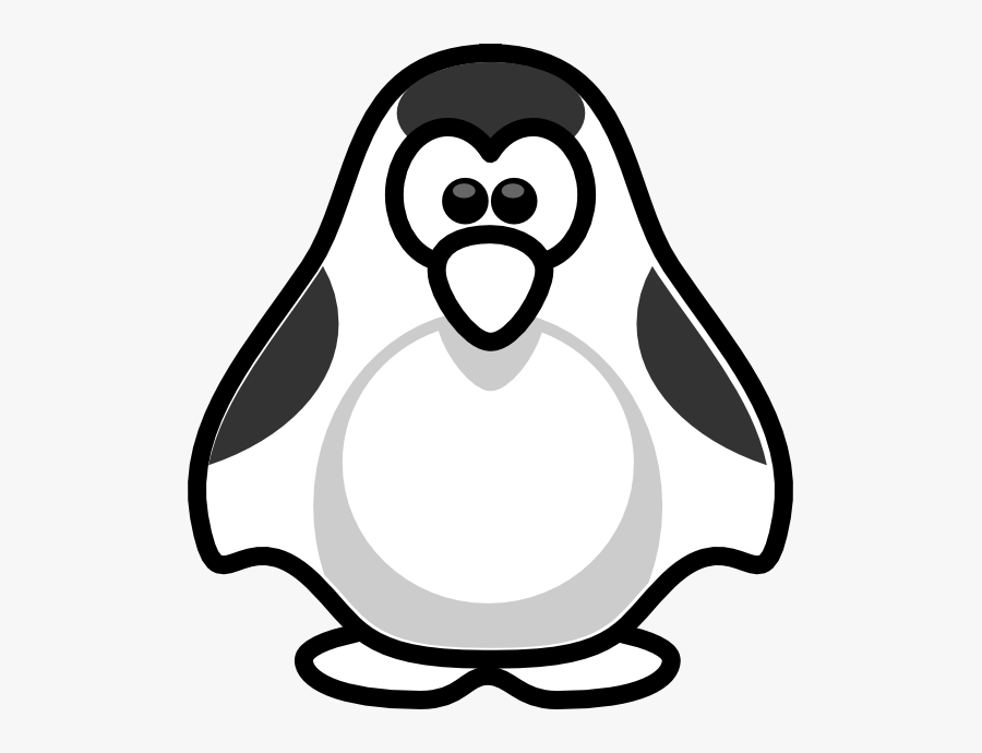 Christmas - Penguin - Clipart - Black - And - White - Adã©lie Penguin, Transparent Clipart