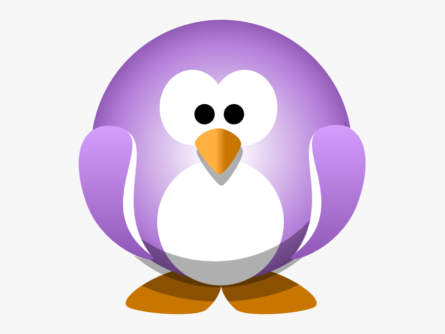 Transparent Penguin Png - Purple Penguin Clipart, Transparent Clipart