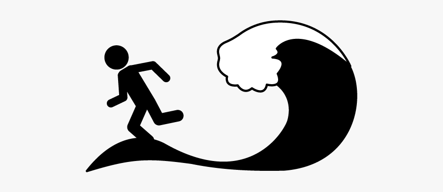Nature Clipart Disaster Tsunami - Tsunami Clipart Black And White, Transparent Clipart