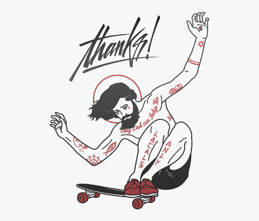 Tattoo Skateboarding Tide Graffiti Nhs, Drawing Inc - Skateboard Art Drawing, Transparent Clipart