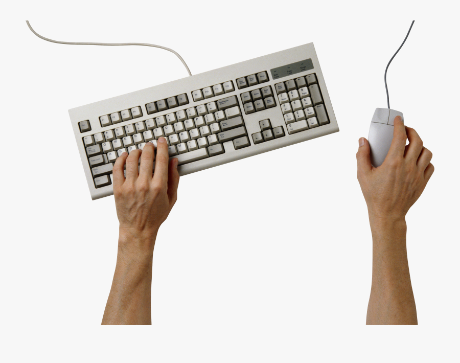Transparent Keyboard Clipart - Hands Typing On Keyboard Png, Transparent Clipart