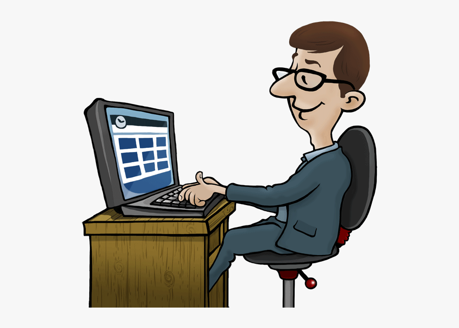 Free Employee Monitoring Software - Employee Computer Clipart, Transparent Clipart