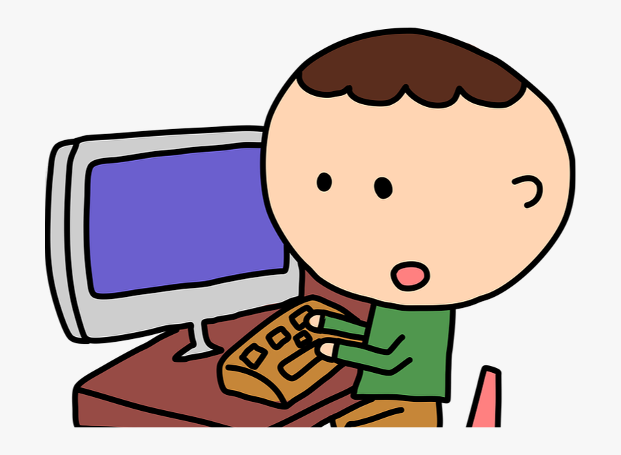 Picture - Clipart Use The Computer, Transparent Clipart